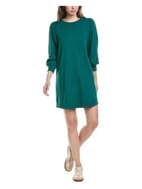 Michael Stars New Veronica Cotton Puff Sleeve Shift Dress Size M Terry Cotton